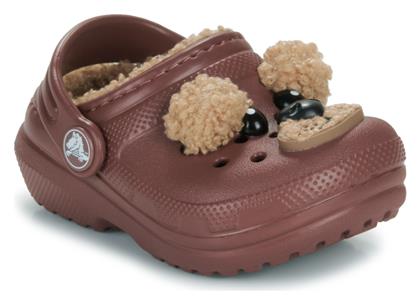 Παιδικές Παντόφλες Καφέ Classic Lined Crocs