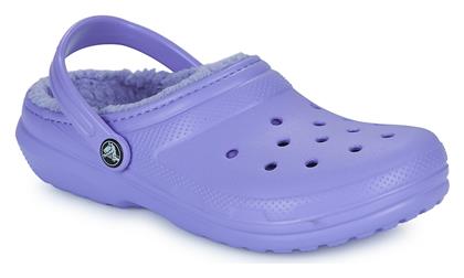 Παιδικές Παντόφλες Λιλά Classic Lined Crocs από το Spartoo