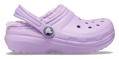 Παιδικές Παντόφλες Λιλά Classic Lined Crocs