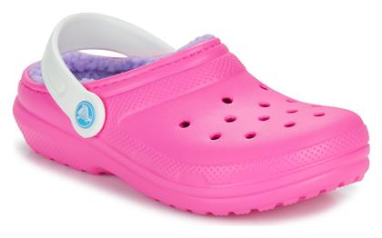 Παιδικές Παντόφλες Ροζ Classic Lined Clog Crocs από το Spartoo