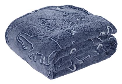 Κουβέρτα 4836 Fleece Γαλάζια 80x110εκ. Das Home