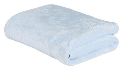 Κουβέρτα Αγκαλιάς & Λίκνου Fleece Light Blue 75x100εκ. Das Home