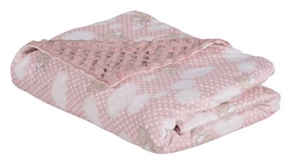 Κουβέρτα Αγκαλιάς & Λίκνου Fleece Pink 75x100εκ. Das Home