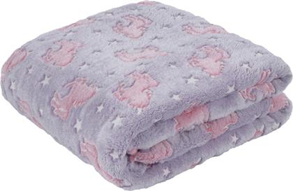 Das Home Κουβέρτα Fleece 4833 160x220εκ. Φωσφορίζουσα Ροζ από το Katoikein