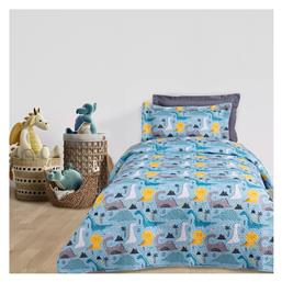 Παιδικό Κουβερλί Μονό Blue, Grey 160x240εκ. Das Home