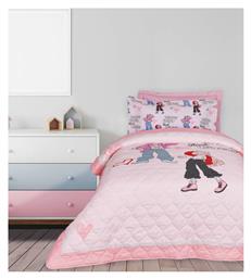 Παιδικό Κουβερλί Μονό Grey, Pink 160x220εκ. Das Home