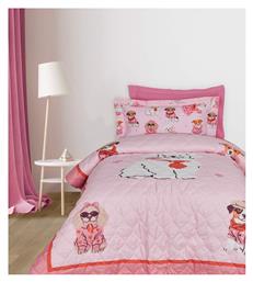 Παιδικό Κουβερλί Μονό Pink 160x220εκ. Das Home