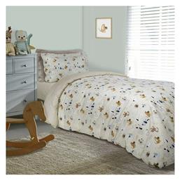 Σετ Παιδική Παπλωματοθήκη Μονή με Μαξιλαροθήκη Βαμβακερή Μπεζ 160x240εκ. Das Home