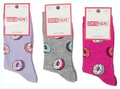 Παιδικές Κάλτσες Πολύχρωμο 3 Ζευγάρια Design Socks