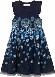 Desigual Παιδικό Φόρεμα Floral Αμάνικο Navy Μπλε από το Troumpoukis