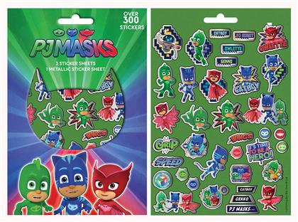 Aυτοκόλλητα Μπλοκ με 300 Αυτοκόλλητα PJ Masks Διακάκης