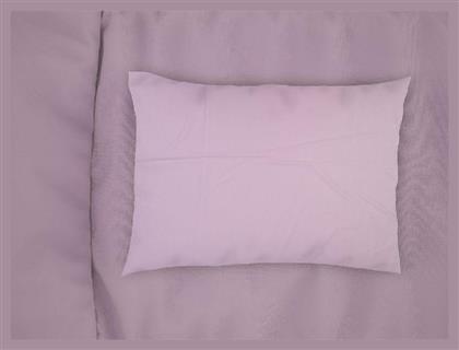 Bebe Solid Βρεφική Μαξιλαροθήκη από 100% Βαμβάκι Light Purple 45x35εκ. Dimcol