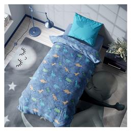 Κουβέρτα Fleece 160x220εκ. Φωσφορίζουσα blue Dimcol