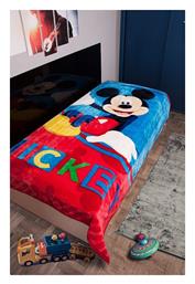 Dimcol Κουβέρτα Βελουτέ Mickey 160x220cm Πολύχρωμη