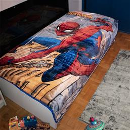 Dimcol Κουβέρτα Βελουτέ Spiderman 160x220cm Πολύχρωμη