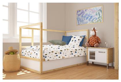 Πάπλωμα Κούνιας Βαμβακερό Λευκό 120x160cm Dimcol