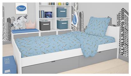 Παιδική Παπλωματοθήκη Μονή Birds 14 Sky Blue 160x220εκ. Dimcol