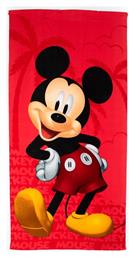 Παιδική Πετσέτα Θαλάσσης Κόκκινη Mickey 140x70εκ. Dimcol