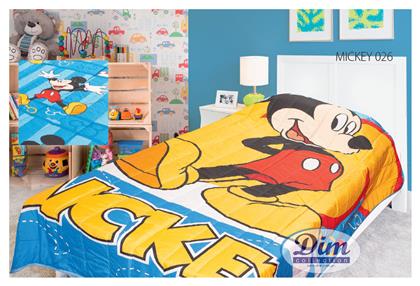 Παιδικό Κουβερλί Μονό Mickey Γαλάζιο 160x250εκ. Dimcol