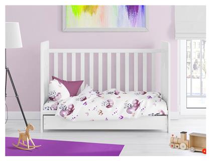 Βρεφική Παπλωματοθήκη Bebe Mauve 120x160εκ. Dimcol