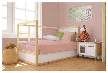 Βρεφική Παπλωματοθήκη Bebe Solid Dusty Rose 120x160εκ. Dimcol