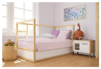 Βρεφική Παπλωματοθήκη Bebe Solid Light Purple 120x160εκ. Dimcol