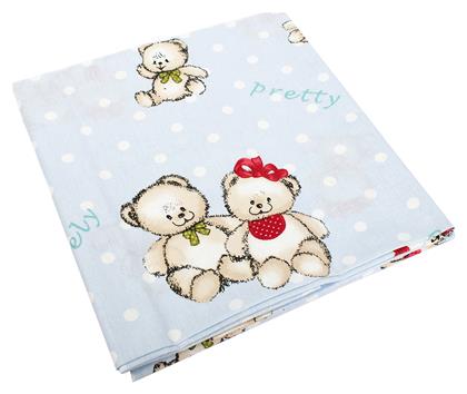 Βρεφική Παπλωματοθήκη Two Lovely Bears 64 Blue 120x160εκ. Dimcol