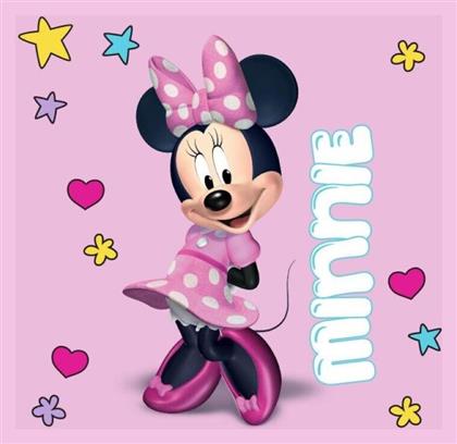 Βρεφική Πετσέτα Προσώπου/Χεριών Minnie 78 Pink 30x30cm Disney