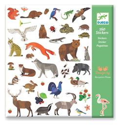 160 Αυτοκόλλητα 4 Καρτέλες '' Ζώα Ευρώπης'' Djeco