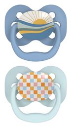 Dr. Brown's Πιπίλες Σιλικόνης Μπλε για 0-6 μηνών 2τμχ - Dr Browns