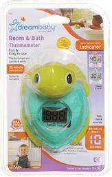 Dreambaby Ψηφιακό Θερμόμετρο Μπάνιου Turtle 0°C έως 50°C Πράσινο