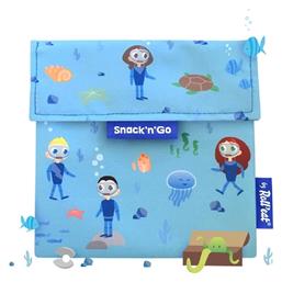 Snack n' Go Υφασμάτινο Τσαντάκι Φαγητού Ocean Μ16 x Π16cm Ecolife από το Plus4u