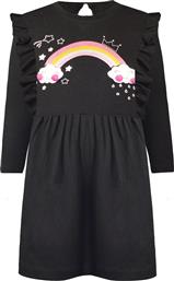 Energiers Φόρεμα Βαμβακερό με Βολάν Rainbow 15-120335-7 Black από το Pitsiriki