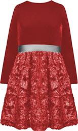 Energiers Παιδικό Φόρεμα Μακρυμάνικο Κόκκινο 16-120211-7 από το Pitsiriki