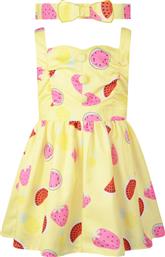 Energiers Παιδικό Φόρεμα 15-221325-7 Φλοράλ Κίτρινο με Κορδέλα από το Pitsiriki