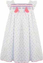 Energiers Παιδικό Φόρεμα Ελαστικό Με Τύπωμα Πουά 15-221307-7 Λευκό από το Pitsiriki