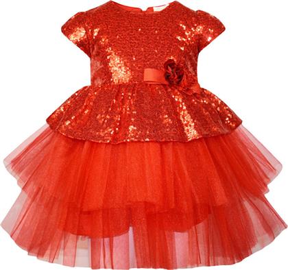 Energiers Παιδικό Φόρεμα Τούλινο Κοντομάνικο Κόκκινο 45-120374-7 από το Pitsiriki