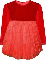 Energiers Παιδικό Φόρεμα Τούλινο Μακρυμάνικο Κόκκινο 45-121370-7 από το Pitsiriki