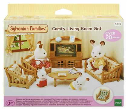 Παιχνίδι Μινιατούρα Sylvanian Families Comfy Living Room Set για 3+ Ετών Epoch Toys από το Moustakas Toys