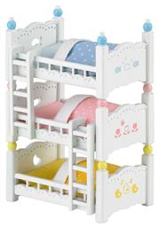 Παιχνίδι Μινιατούρα Sylvanian Families Triple Bunk Beds για 3+ Ετών Epoch Toys από το Moustakas Toys