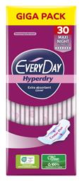 Hyperdry Maxi Night Ultra Plus Σερβιέτες με Φτερά Νυκτός 30τμχ Giga Pack Every Day