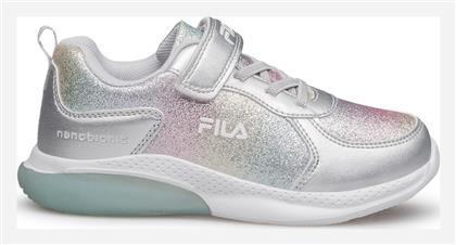 Παιδικά Sneakers με Φωτάκια Ασημί Fila από το Z-mall