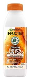 Fructis Papaya Hair Food Conditioner Αναδόμησης/θρέψης για Όλους τους Τύπους Μαλλιών 350ml Garnier