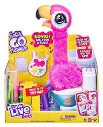 Little Live Pets - Gotta Go Flamingo Ηλεκτρονικό Ρομποτικό Παιχνίδι για 4+ Ετών Με Έξτρα Τροφή Giochi Preziosi