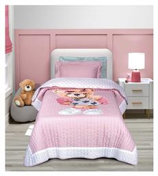 Παιδικό Κουβερλί Μονό Μπεζ, Ροζ 160x220εκ. Greenwich Polo Club