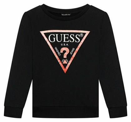 Fleece Παιδικό Φούτερ Μαύρο Guess από το Spartoo