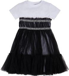 Guess Παιδικό Φόρεμα Τούλινο Κοντομάνικο Μαύρο