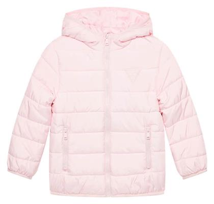 Παιδικό Καπιτονέ Μπουφάν με Κουκούλα Ballet Pink Guess