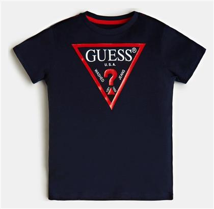 Παιδικό T-shirt Μπλε σκούρο, κόκκινο Guess