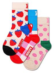 Παιδικές Κάλτσες Πολύχρωμες 3 Ζευγάρια Happy Socks